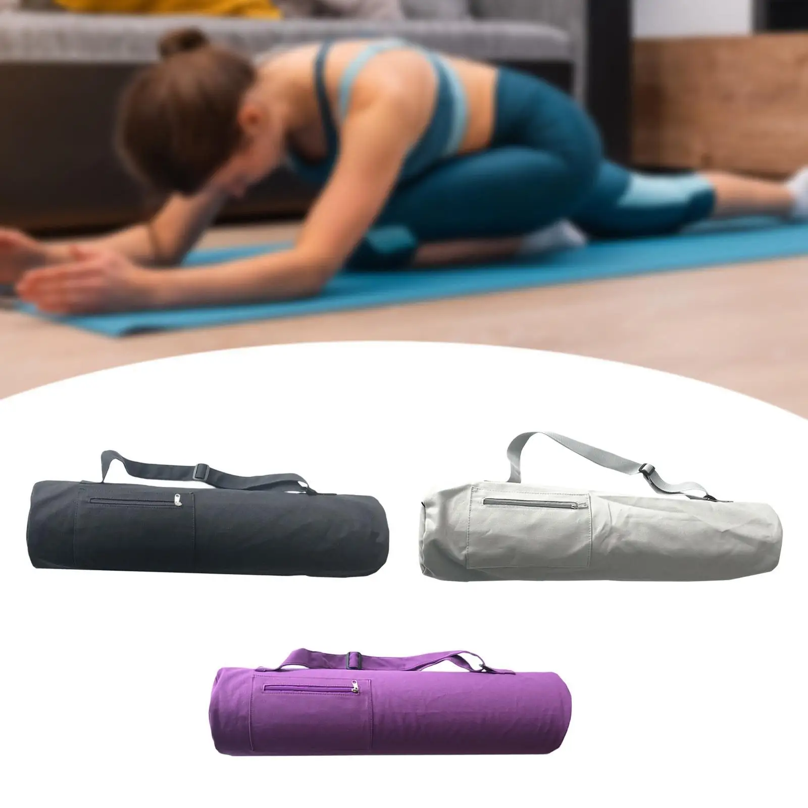 Yoga Mat Bag Exercise Mat Holder Portable Large Capacity Multifunctional Yoga Mat Carrier for Travel Gym Beach Pilates Training
Yoga Mat Bag Exercise Mat Holder Portable Large Capacity Multifunctional Yoga Mat Carrier for Travel Gym Beach Pilates Training