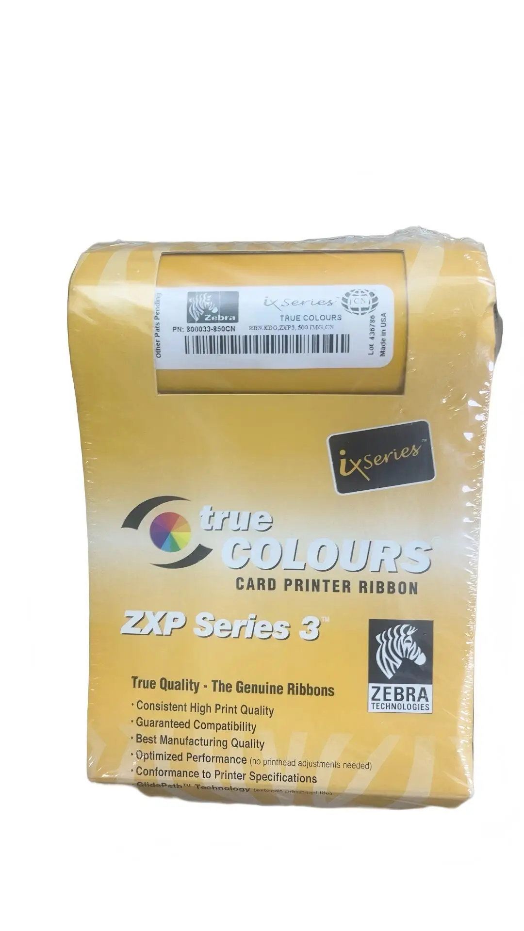 Original 800033-850CN KdO Black Ribbon 500 Prints per roll For ZEBRA ZXP 3C Printer Anti-scratch ID Card Access Control
Original 800033-850CN KdO Black Ribbon 500 Prints per roll For ZEBRA ZXP 3C Printer Anti-scratch ID Card Access Control