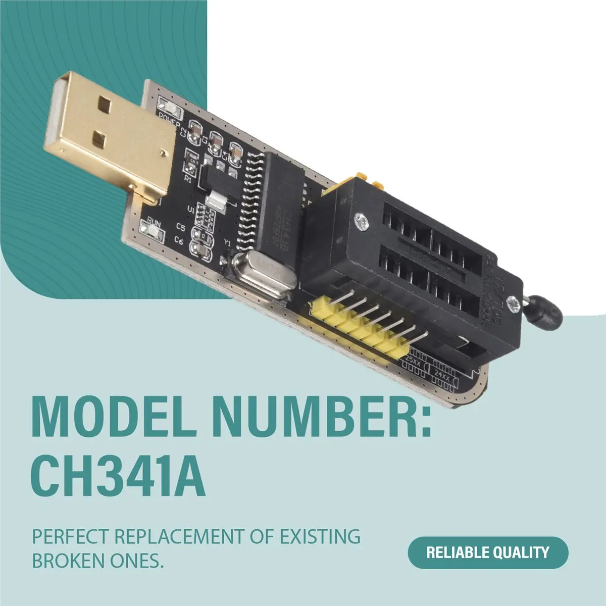 CH341A 24 25 Series EEPROM Flash BIOS USB Programmer Module+Test Clip Main in Electronic products