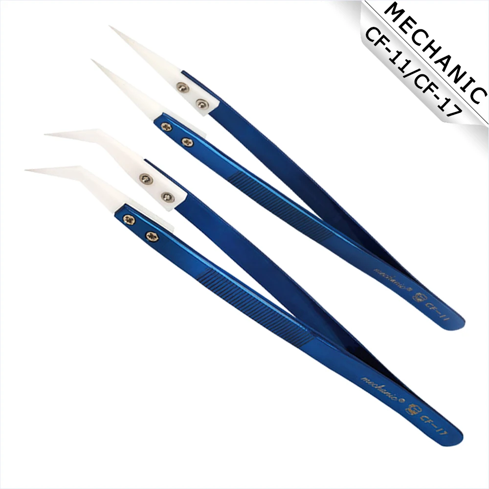 Ceramic Tweezers for Flying Wire MECHANIC CF-11 CF-17 High Precision Insulation High Temperature For Fly Line Repair Tool Clip
Ceramic Tweezers for Flying Wire MECHANIC CF-11 CF-17 High Precision Insulation High Temperature For Fly Line Repair Tool Clip