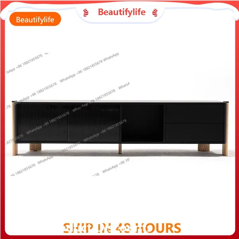 H Retro black living room TV cabinet living room home, small apartment
H Retro black living room TV cabinet living room home, small apartment