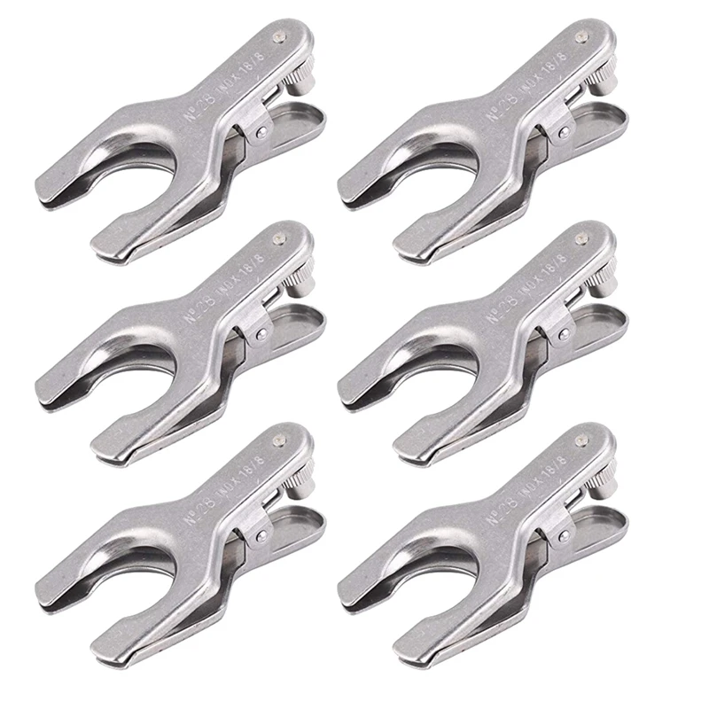 6PCS Lab Clamp, Stainless Steel Pinch Clamp Beaker Holder Flask Clamp Metal Lab Clamp Spherical Joint Clamp-AC47
6PCS Lab Clamp, Stainless Steel Pinch Clamp Beaker Holder Flask Clamp Metal Lab Clamp Spherical Joint Clamp-AC47