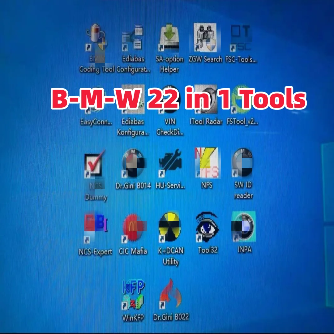 НОВАЯ коллекция из 22 инструментов для диагностики, программирования и кодирования автомобилей BMW. Поддерживает Windows 10.
НОВАЯ коллекция из 22 инструментов для диагностики, программирования и кодирования автомобилей BMW. Поддерживает Windows 10.
