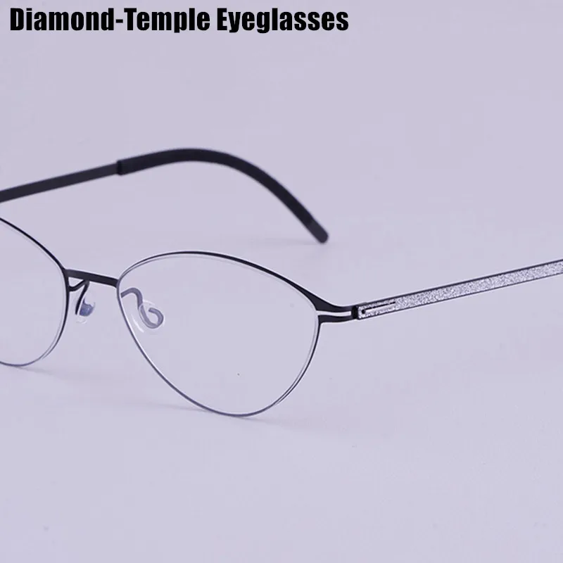 Cat Eye Small Square Glasses Frames Brand Designer Titanium Screwless Eyeglasses Men Women Handmade Diamond Leg Fashion Eyewear
Cat Eye Small Square Glasses Frames Brand Designer Titanium Screwless Eyeglasses Men Women Handmade Diamond Leg Fashion Eyewear