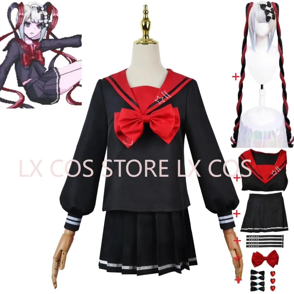Game Rain KAngel Ame OMG Kawaii Angel NEEDY GIRL OVERDOSE Cosplay Costume Wig Anime Black Red Sailor Uniform Halloween Suit
Game Rain KAngel Ame OMG Kawaii Angel NEEDY GIRL OVERDOSE Cosplay Costume Wig Anime Black Red Sailor Uniform Halloween Suit
