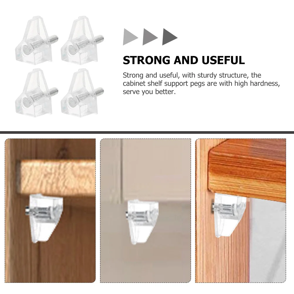 20Pcs Kitchen Cabinet Shelf Pins Clear Shelf Support Pegs Strong Durable for Bookshelf Wardrobe Pegs for Shelves
20Pcs Kitchen Cabinet Shelf Pins Clear Shelf Support Pegs Strong Durable for Bookshelf Wardrobe Pegs for Shelves