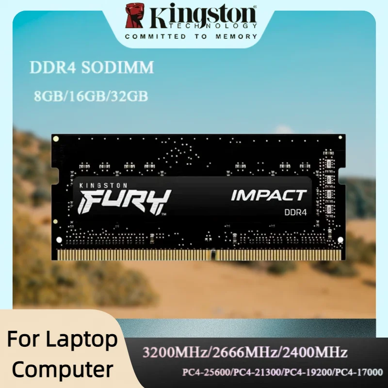 Kingston FURY Impact DDR4 SODIMM Laptop RAM 8GB 16GB 32GB 2400 2666 3200MHz 260Pin PC4 Notebook Memory Module
Kingston FURY Impact DDR4 SODIMM Laptop RAM 8GB 16GB 32GB 2400 2666 3200MHz 260Pin PC4 Notebook Memory Module