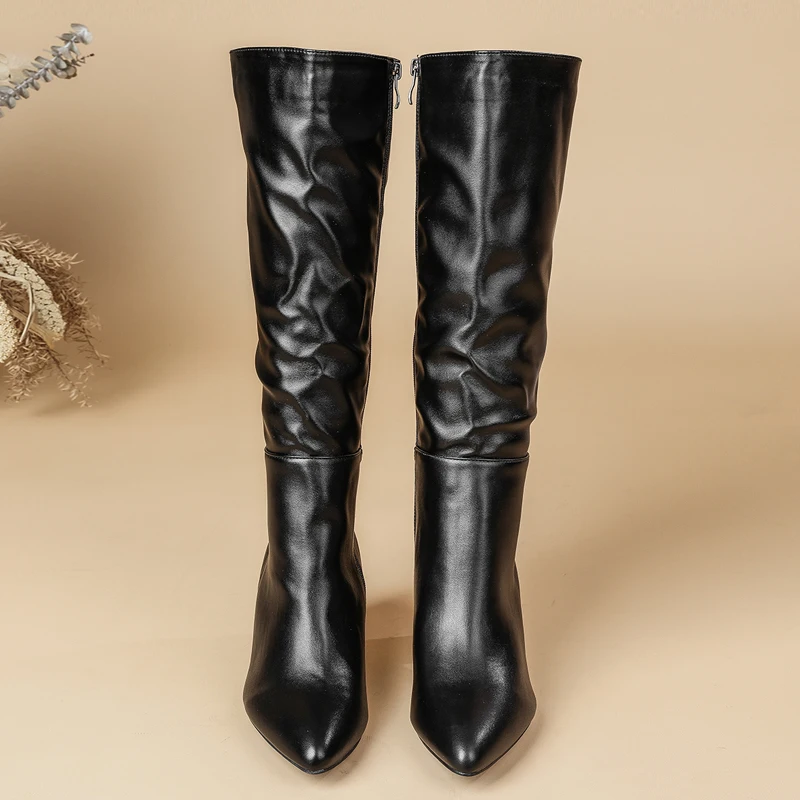 Aneikeh 2026 Осенне-зимние модные женские сапоги до колена на квадратном каблуке с острым носком, в стиле панк, на молнии, длинные ботинки
Aneikeh 2026 Осенне-зимние модные женские сапоги до колена на квадратном каблуке с острым носком, в стиле панк, на молнии, длинные ботинки