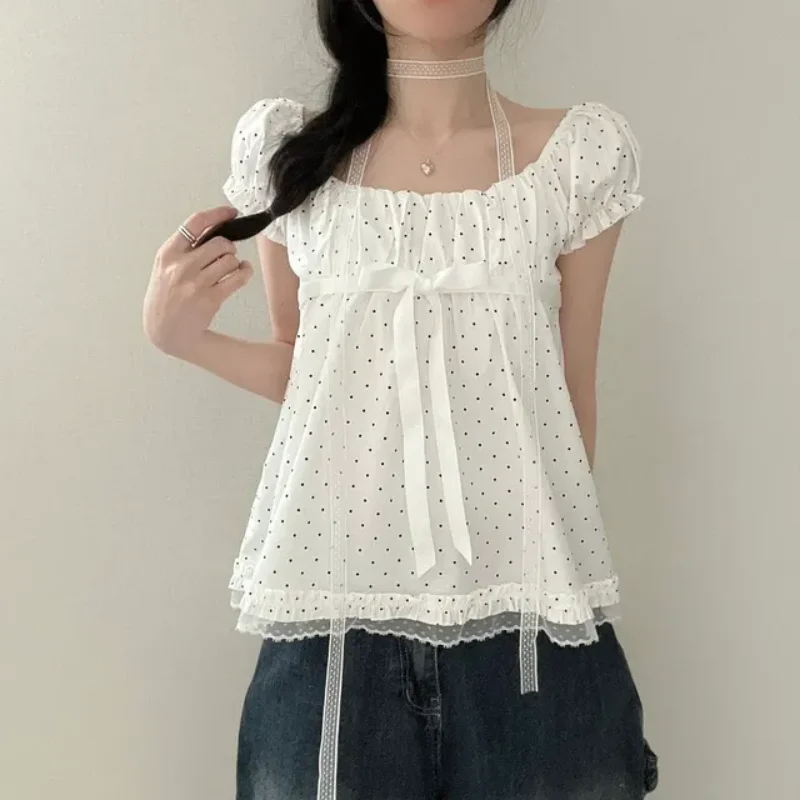 Chic Polka Dot Loose Women's Shirt Sweet Sister Style Versatile Slimming Top for Summer 2026 Casual Loose Polyester Fiber
Chic Polka Dot Loose Women's Shirt Sweet Sister Style Versatile Slimming Top for Summer 2026 Casual Loose Polyester Fiber