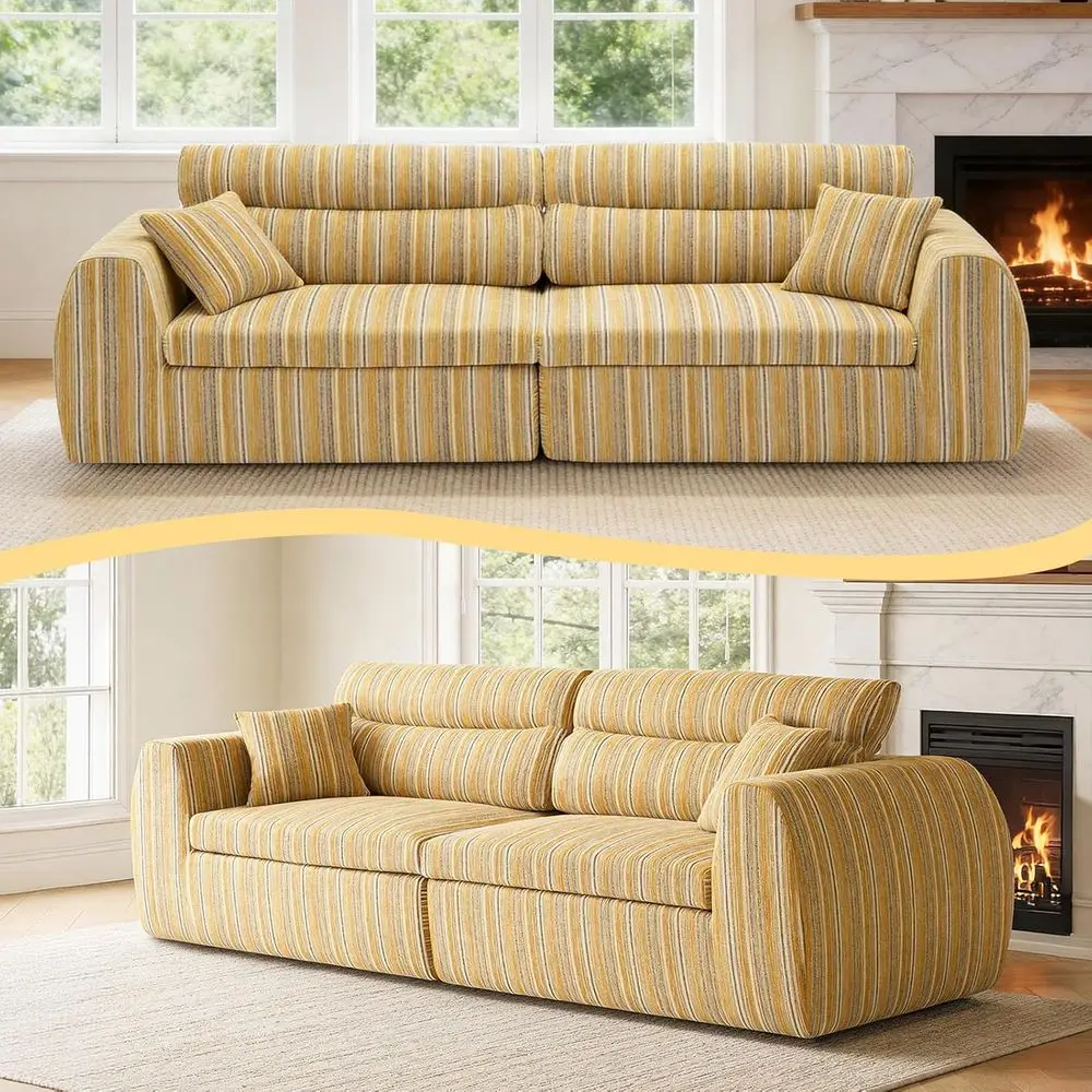 Pet-Friendly Chenille Woven Sofa, Split-2 Chairs or Lounge Set, 2-Piece Compressed Sofa in a Box, No Assembly Required, 1200 lb
Pet-Friendly Chenille Woven Sofa, Split-2 Chairs or Lounge Set, 2-Piece Compressed Sofa in a Box, No Assembly Required, 1200 lb