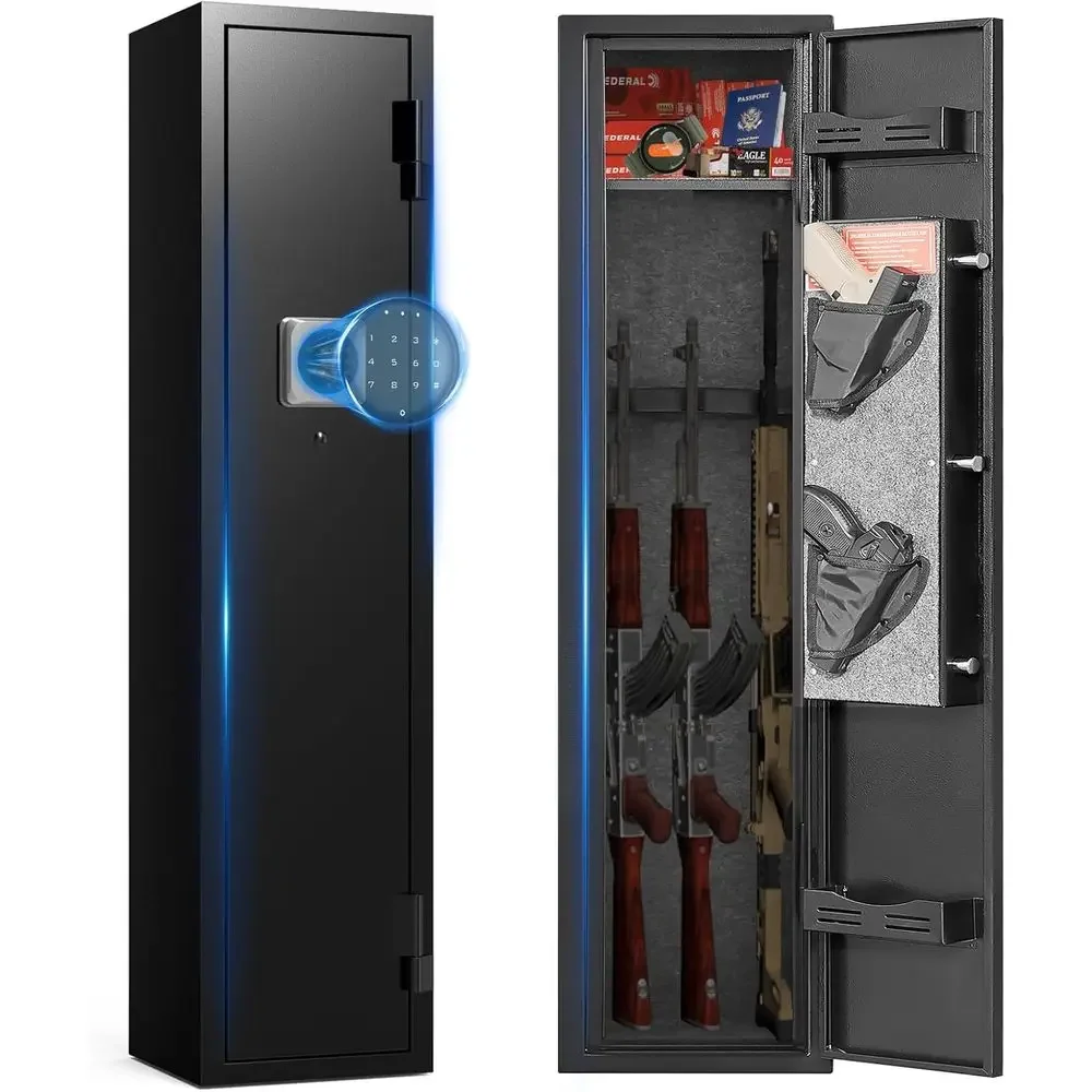 Secure Digital Shotgun Cabinet with Removable Shelves, Alarm System, and Ammunition Storage for Home or Office
Secure Digital Shotgun Cabinet with Removable Shelves, Alarm System, and Ammunition Storage for Home or Office