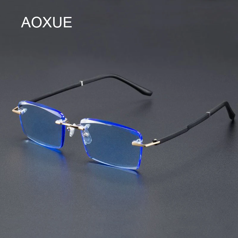 Blue Crystal Stone Reading Glasses Man Rimless Glass Presbyopic Diopter Natural Mineral Lens Women +1.0 +2.0 +4.0 Top Quality
Blue Crystal Stone Reading Glasses Man Rimless Glass Presbyopic Diopter Natural Mineral Lens Women +1.0 +2.0 +4.0 Top Quality