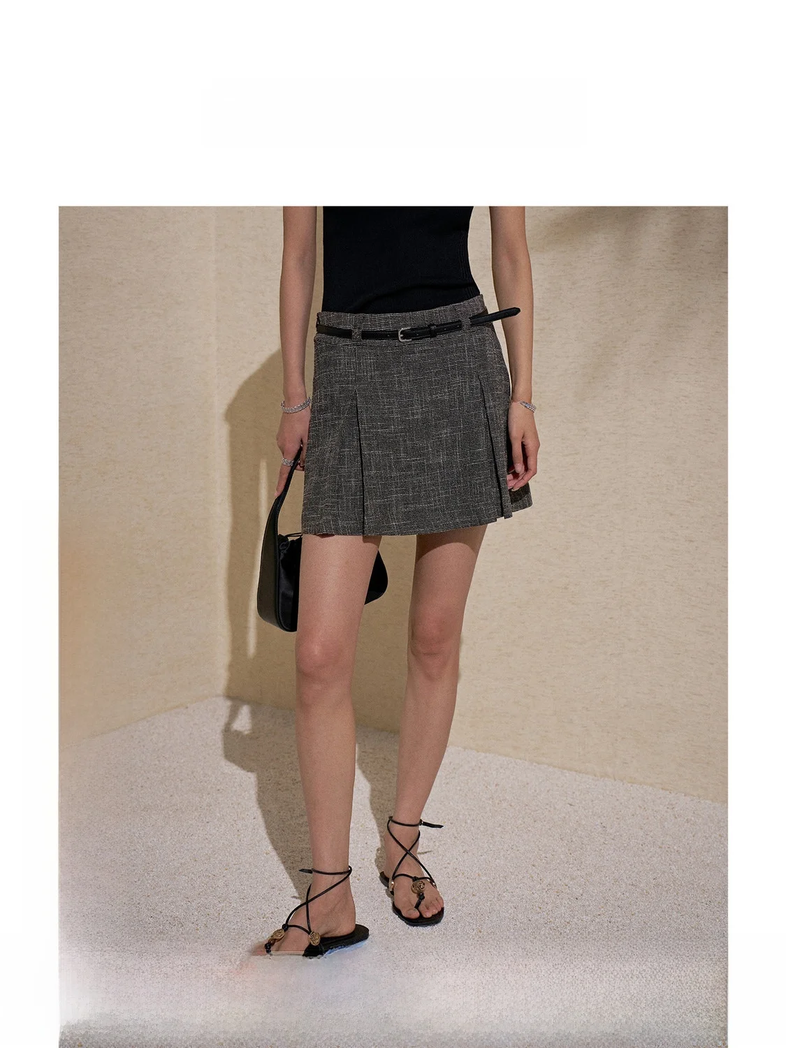 ZhiZhi Simple Elegant A-Line Skirt JK Style Women's Belted Commuter Friendly Summer 2026 New Arrival Polyester Viscose
ZhiZhi Simple Elegant A-Line Skirt JK Style Women's Belted Commuter Friendly Summer 2026 New Arrival Polyester Viscose