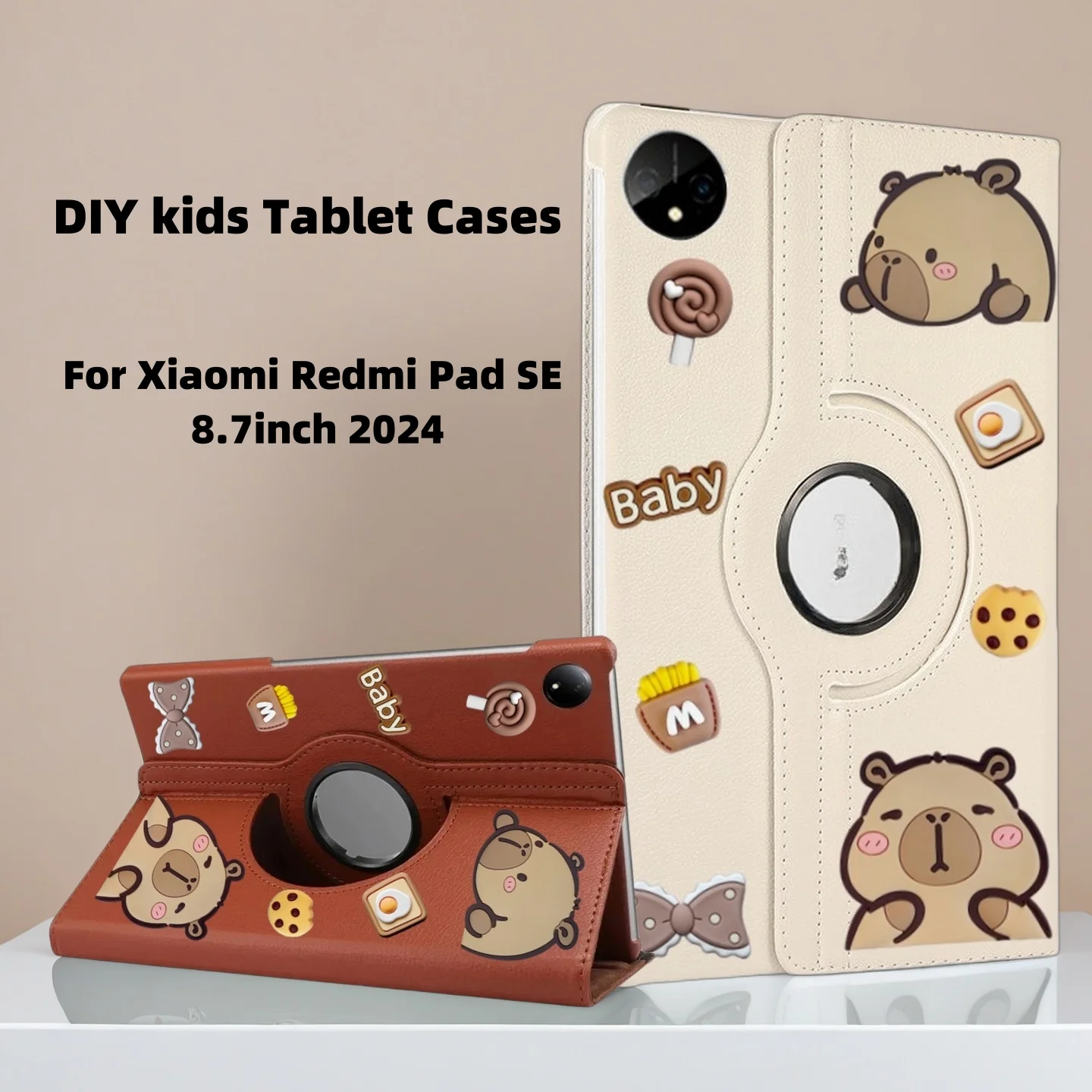 Чехол для Xiaomi Redmi Pad SE 8,7, 2024, детский чехол с мультяшной подставкой и вращающейся на 360 градусов, чехол для планшета Funda для Redmi Pad SE 4g 8 7 дюймов
Чехол для Xiaomi Redmi Pad SE 8,7, 2024, детский чехол с мультяшной подставкой и вращающейся на 360 градусов, чехол для планшета Funda для Redmi Pad SE 4g 8 7 дюймов