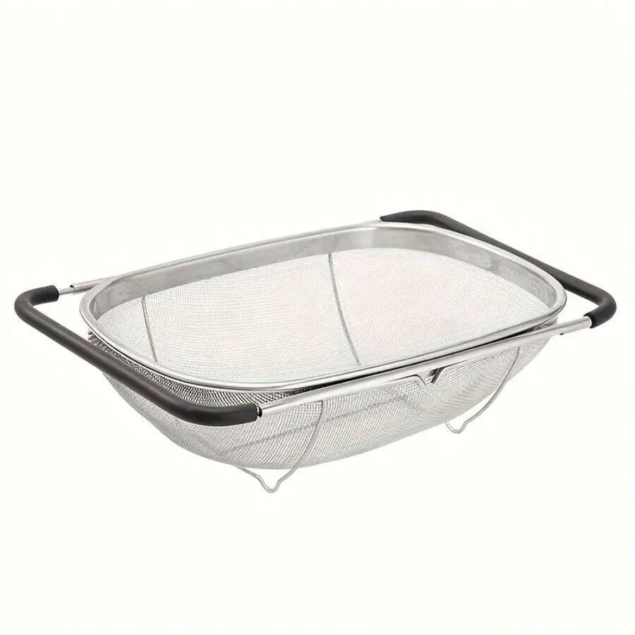 【New style】Expandable Stainless Steel Filter With Fine Mesh And Drain Basket - Suitable For Vegetables And Fruits, Kitchen Esse
【New style】Expandable Stainless Steel Filter With Fine Mesh And Drain Basket - Suitable For Vegetables And Fruits, Kitchen Esse