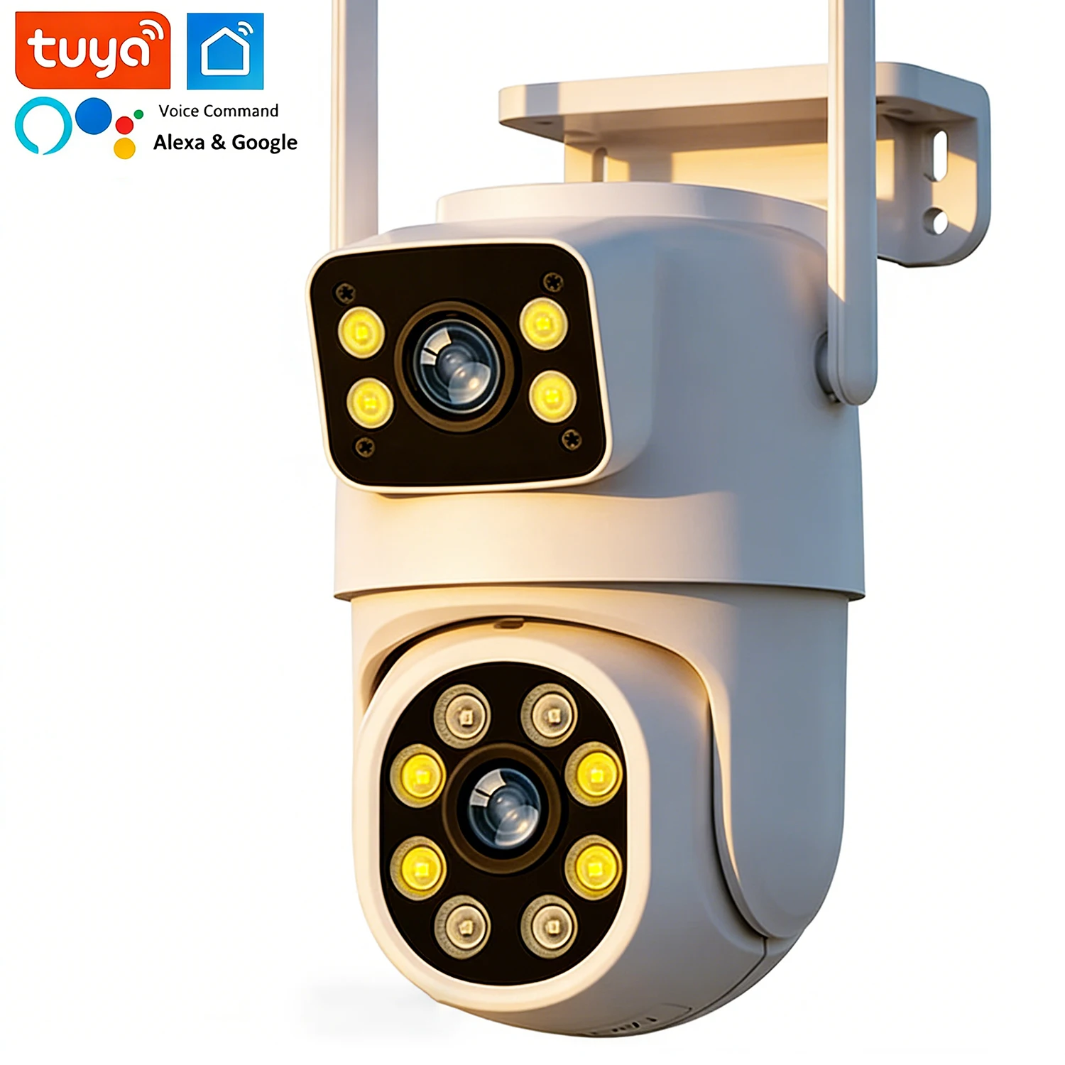 4K 8MP Dual Lens WiFi Security Camera Tuya PTZ Outdoor Camera with Dual Screen AI Human Auto Tracking Works with Alexa Google
4K 8MP Dual Lens WiFi Security Camera Tuya PTZ Outdoor Camera with Dual Screen AI Human Auto Tracking Works with Alexa Google
