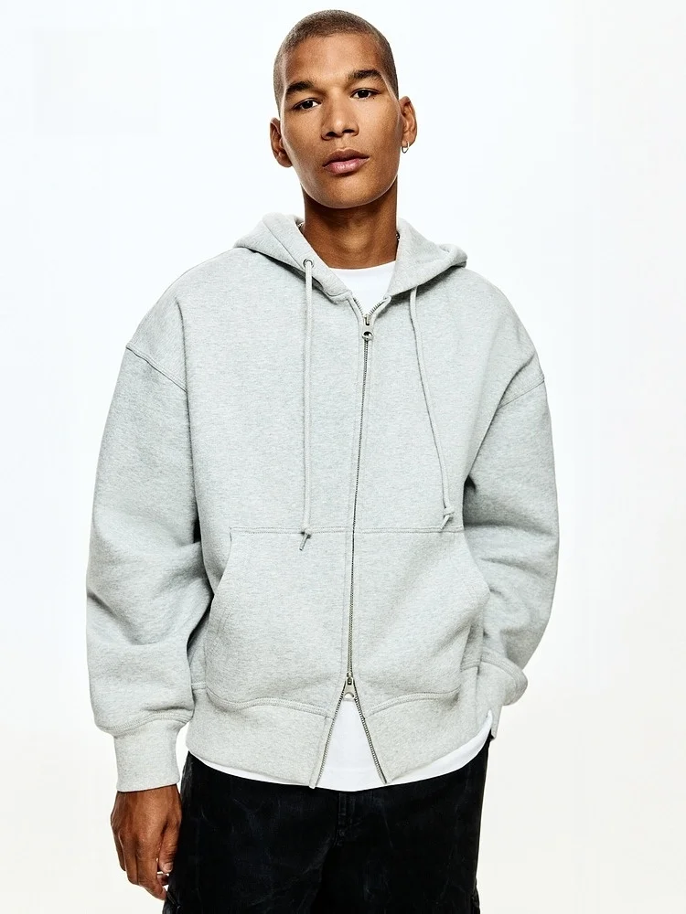 H&M Unisex Casual Loose Fit Zip up Hoodie Open Cardigan Large Silhouette Sweatshirt Comfortable Streetwear Spring Collection
H&M Unisex Casual Loose Fit Zip up Hoodie Open Cardigan Large Silhouette Sweatshirt Comfortable Streetwear Spring Collection