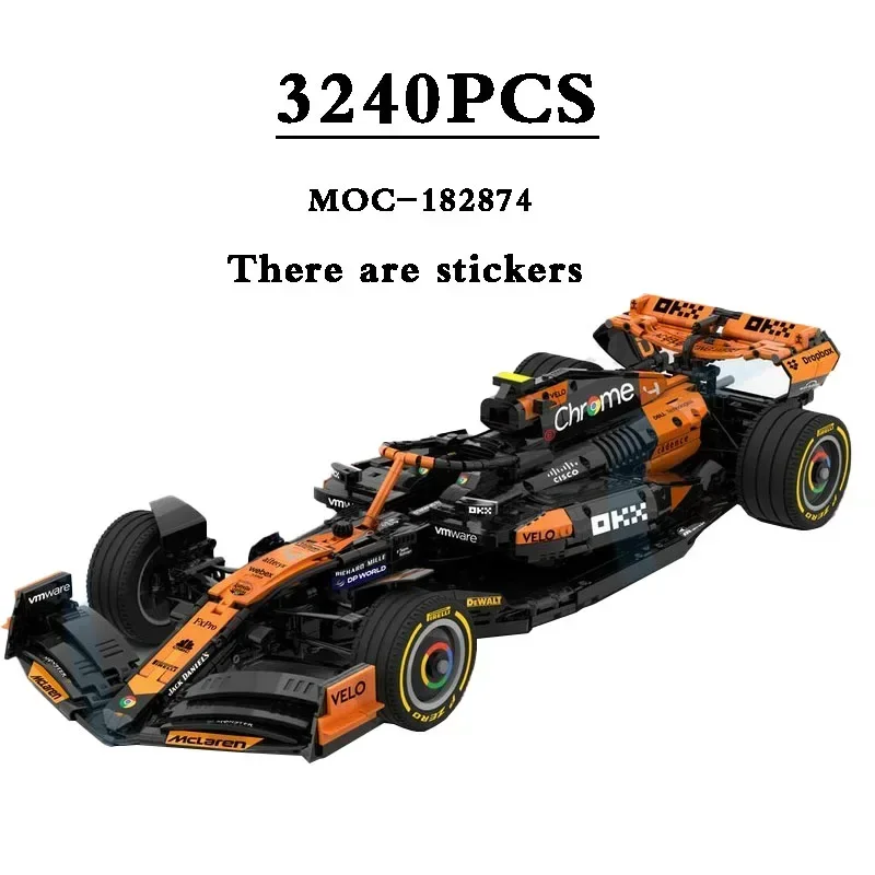 Строевой блок F1 MCL38 масштаб 1:8 (отправить наклейку) гоночная модель 3240 шт. детский подарок на день рождения Рождественская игрушка
Строевой блок F1 MCL38 масштаб 1:8 (отправить наклейку) гоночная модель 3240 шт. детский подарок на день рождения Рождественская игрушка