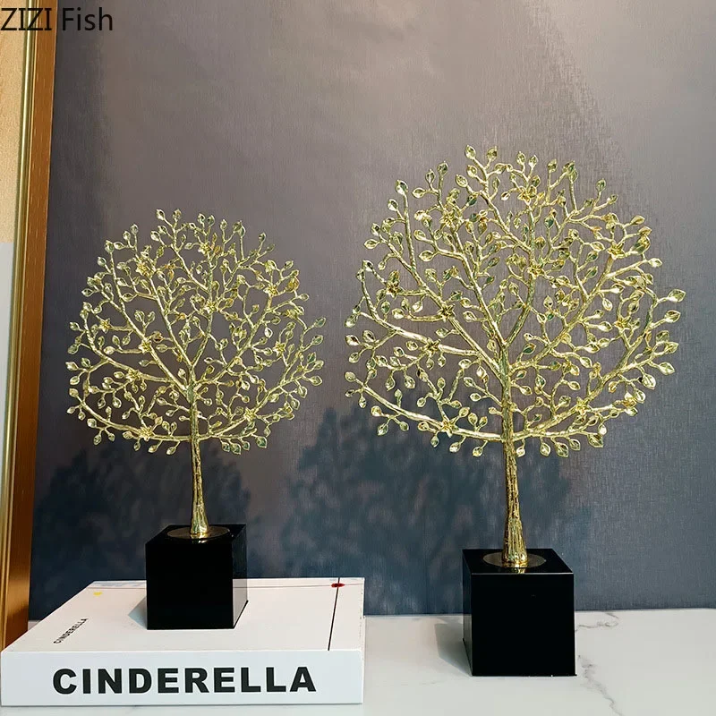 Golden Tree Gold Plated Crafts Alloy Branches Black Crystal Ornaments Artwork Statue Desk Decoration Sculpture Modern Home Decor
Golden Tree Gold Plated Crafts Alloy Branches Black Crystal Ornaments Artwork Statue Desk Decoration Sculpture Modern Home Decor