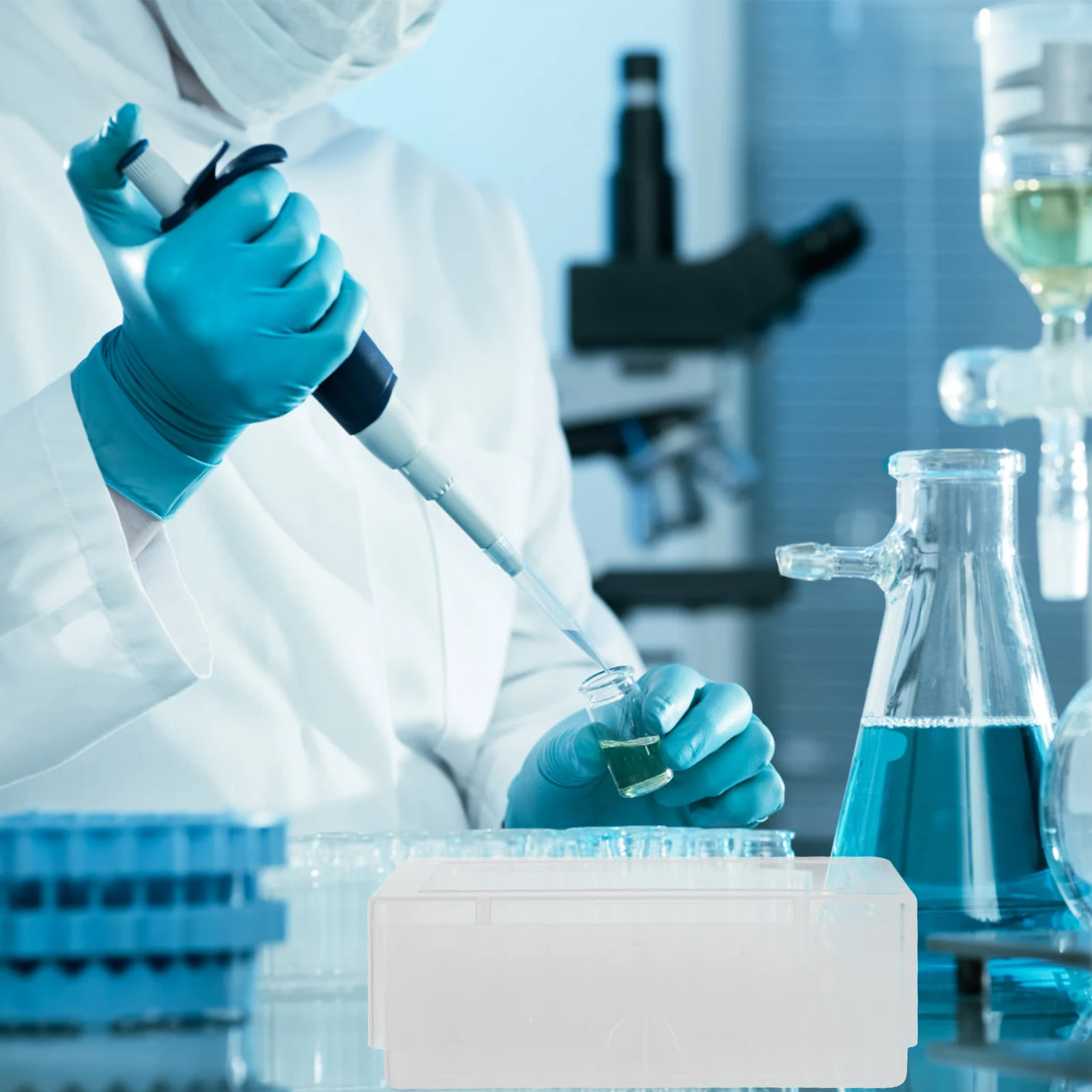 1Pcs 50 Grid Cryogenic Storage Box 1 8ml 2ml Tube Rack Lab Sample ganizer Freezer Case Polycarbonate Sealed Anti Contamination
1Pcs 50 Grid Cryogenic Storage Box 1 8ml 2ml Tube Rack Lab Sample ganizer Freezer Case Polycarbonate Sealed Anti Contamination