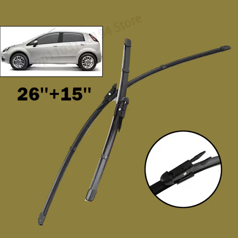 Wiper LHD Front Wiper Blades For FIAT Punto Evo 2009 - 2016 Windshield Windscreen Clean Window Car Rain Brushes 26"+15"
Wiper LHD Front Wiper Blades For FIAT Punto Evo 2009 - 2016 Windshield Windscreen Clean Window Car Rain Brushes 26"+15"