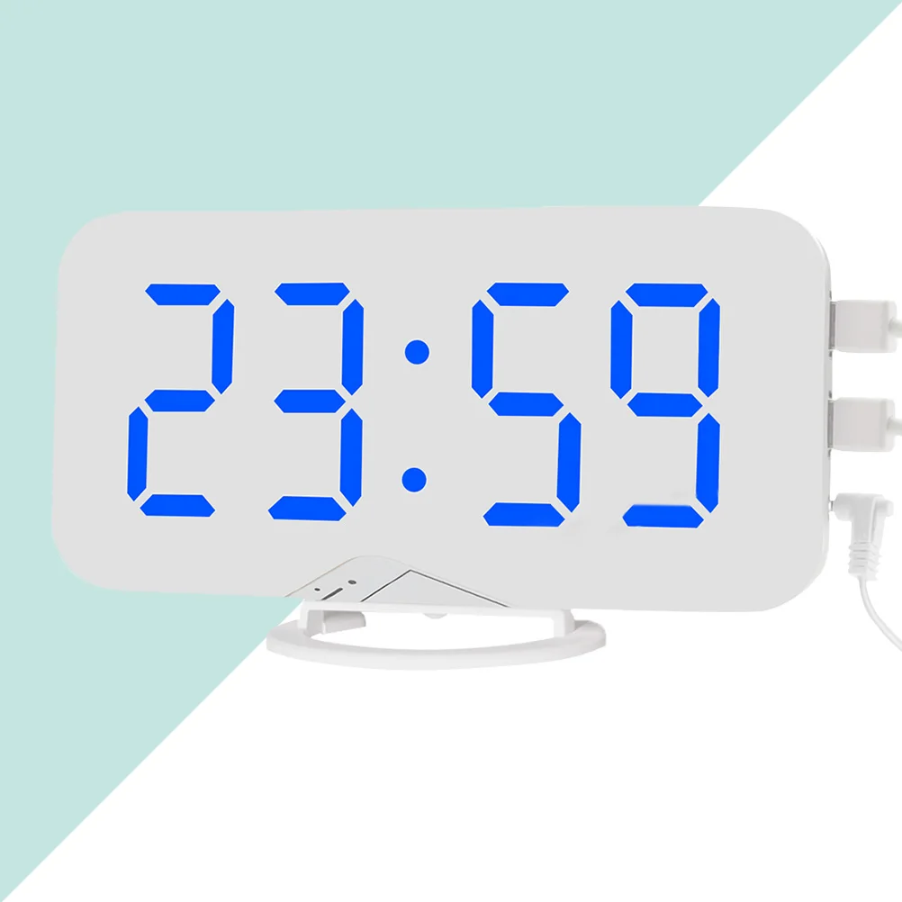 Digital Alarm Clock with Dual USB Charging Ports Large Easy-Read Mirror Surface LED Display Snooze Function (Blue Display
Digital Alarm Clock with Dual USB Charging Ports Large Easy-Read Mirror Surface LED Display Snooze Function (Blue Display
