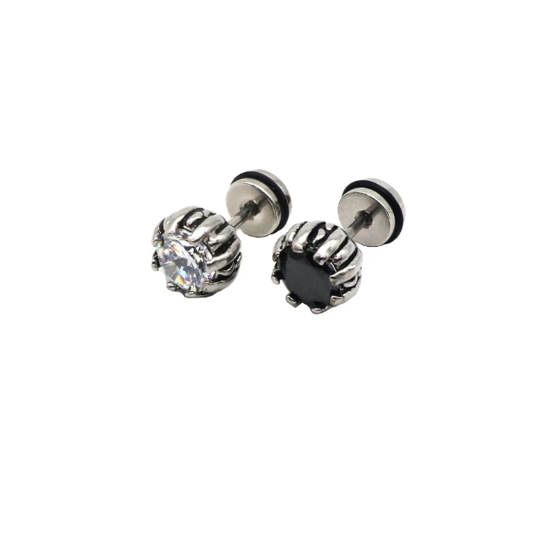 New Zircon Ear Stud Men Crystal Jewelry Punk Stainless Steel CZ Gem Earrings For Women Barbell Hip Hop Wholesale Body Piercing
New Zircon Ear Stud Men Crystal Jewelry Punk Stainless Steel CZ Gem Earrings For Women Barbell Hip Hop Wholesale Body Piercing