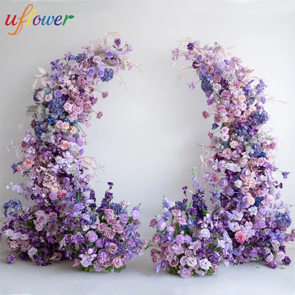 Uflower Purple Hydrangea Rose Flower Row Outdoor Wedding Backdrop Decor Event Stage Party Props Horn Arch Decor Lead Lead Flower
Uflower Purple Hydrangea Rose Flower Row Outdoor Wedding Backdrop Decor Event Stage Party Props Horn Arch Decor Lead Lead Flower