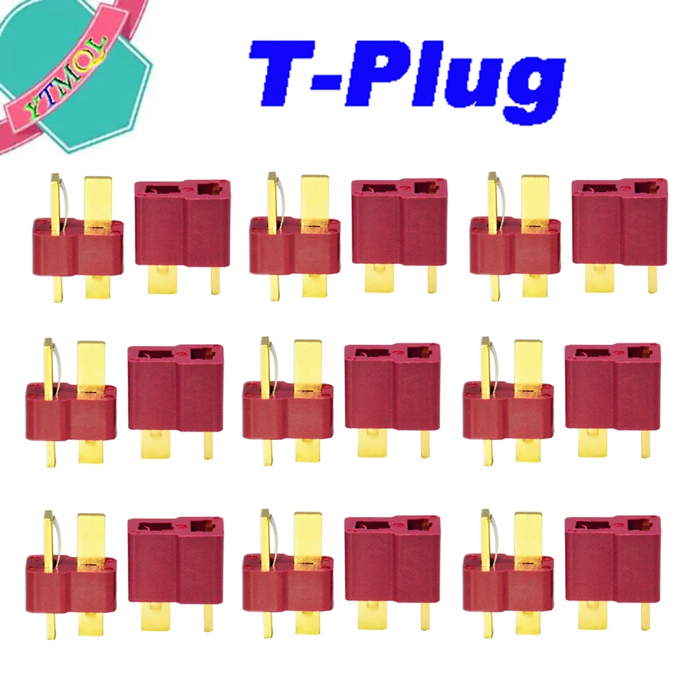 10-100PCS T plug Male Female Bullet Connector Plug the Upgrade For RC FPV Lipo Battery RC Quadcopter
10-100PCS T plug Male Female Bullet Connector Plug the Upgrade For RC FPV Lipo Battery RC Quadcopter
