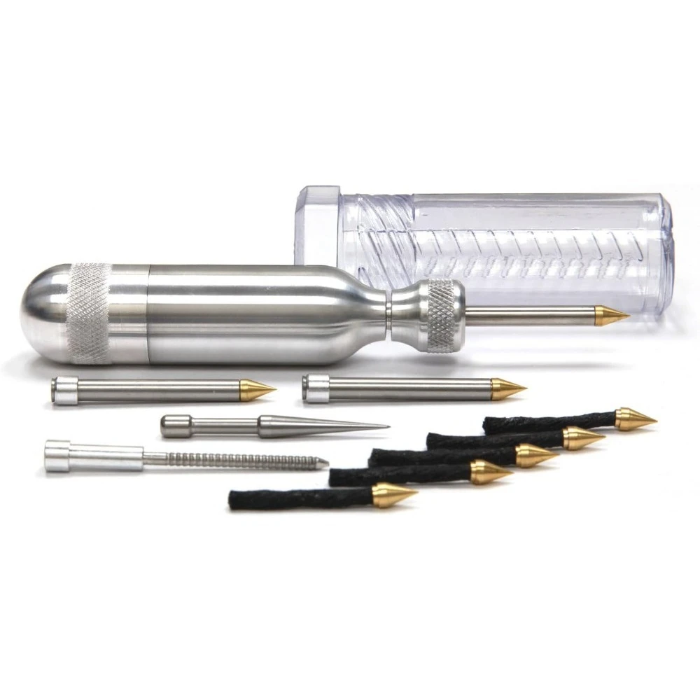 Профессиональный портативный набор для ремонта бескамерных шин из алюминия
Профессиональный портативный набор для ремонта бескамерных шин из алюминия