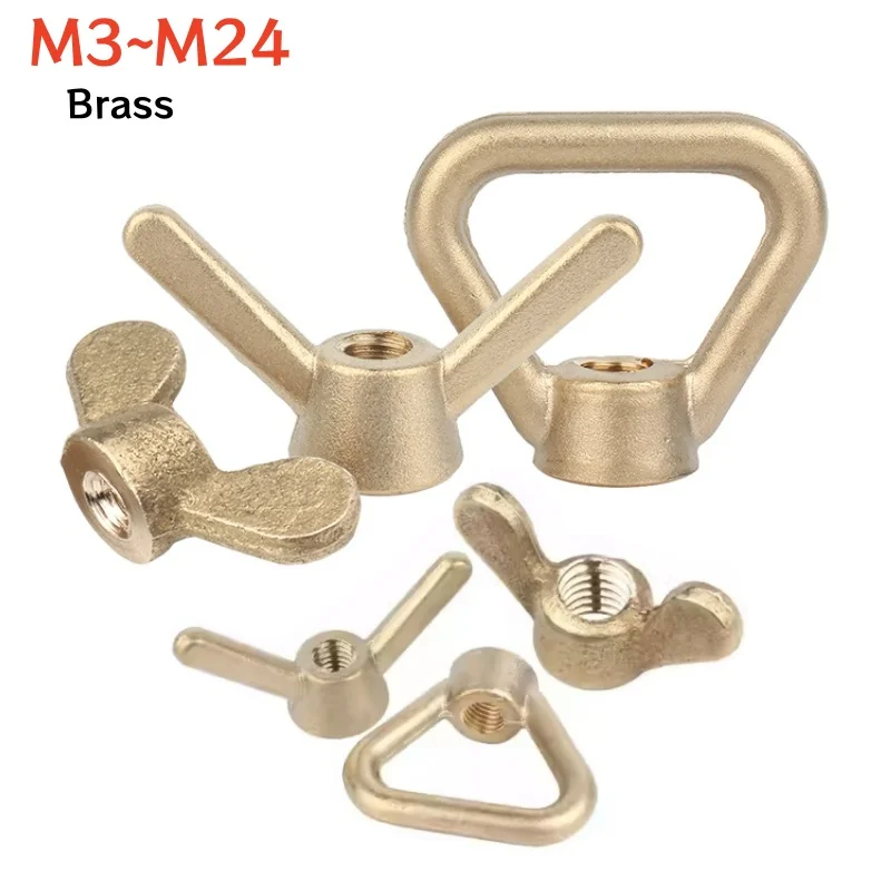 Brass Wing Nuts M3 M4 M5 M6 M8 M10 M12 M14 M16 M18 M20 M22 M24 Triangle Lifting Eye Nuts,Butterfly Nut,Special-shaped Claw Nut
Brass Wing Nuts M3 M4 M5 M6 M8 M10 M12 M14 M16 M18 M20 M22 M24 Triangle Lifting Eye Nuts,Butterfly Nut,Special-shaped Claw Nut