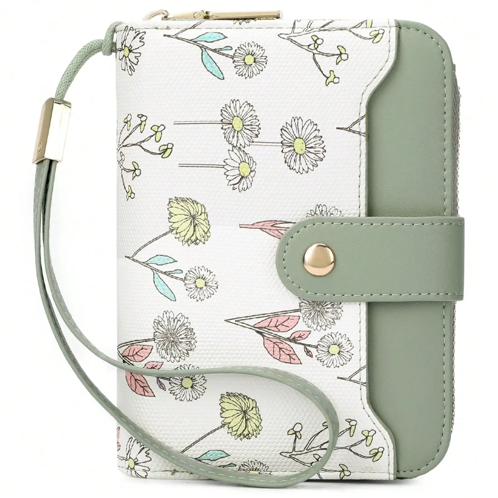 Floral Print Short Wallet With Wrist Strap RFID Blocking
Floral Print Short Wallet With Wrist Strap RFID Blocking
