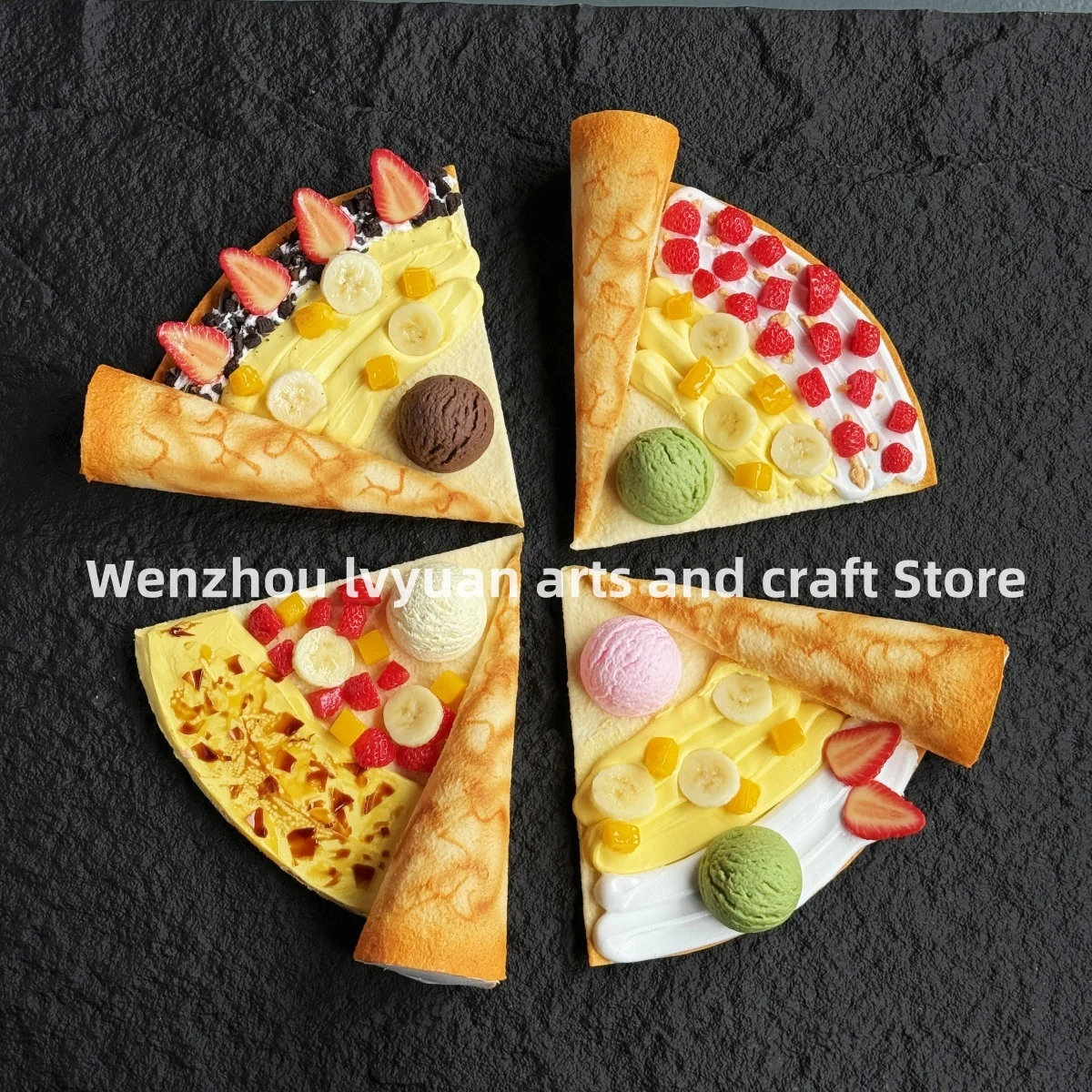 Имитация парижского крепа — ультра-реалистичный искусственный блин, декор окна выпечки, аксессуар для укладки еды
Имитация парижского крепа — ультра-реалистичный искусственный блин, декор окна выпечки, аксессуар для укладки еды