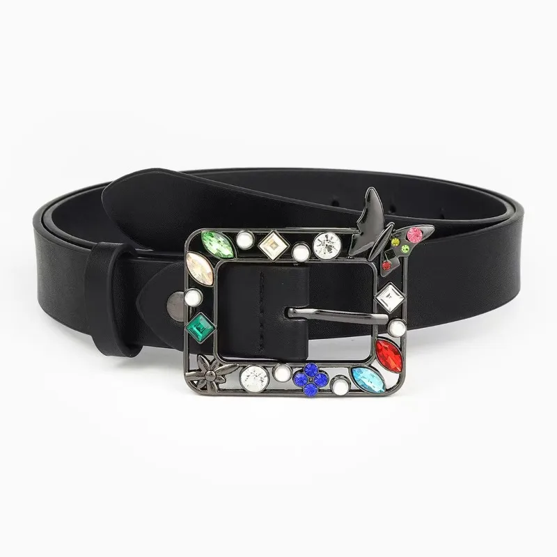 New Rhinestone Square Buckle Belt Female Versatile Ins Style Fashion Decoration Suit Waist Belt PU Leather Light Luxury Belt
New Rhinestone Square Buckle Belt Female Versatile Ins Style Fashion Decoration Suit Waist Belt PU Leather Light Luxury Belt
