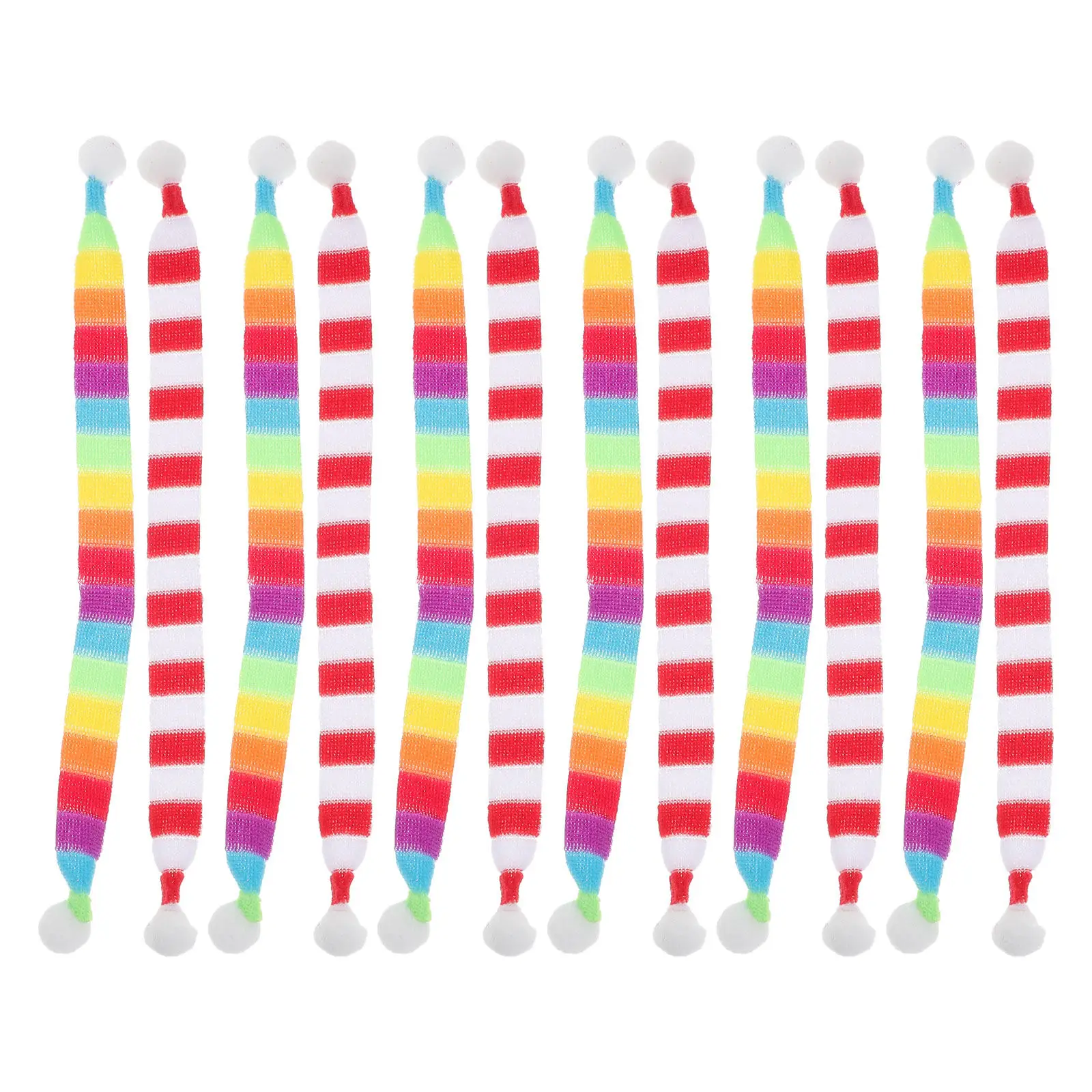 20Pcs Mini Knitted Christmas Scarves 22Cm for Snowman Bear DIY Crafts Wine Bottle Neck Decor Pet Costume Accessory
20Pcs Mini Knitted Christmas Scarves 22Cm for Snowman Bear DIY Crafts Wine Bottle Neck Decor Pet Costume Accessory