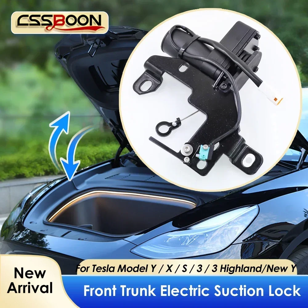 Electric Frunk Soft Closing Automatic Absorption Model 3 Y X S Front Trunk Close Suction for Tesla New Y Juniper Frunk Auto Lock 
Electric Frunk Soft Closing Automatic Absorption Model 3 Y X S Front Trunk Close Suction for Tesla New Y Juniper Frunk Auto Lock