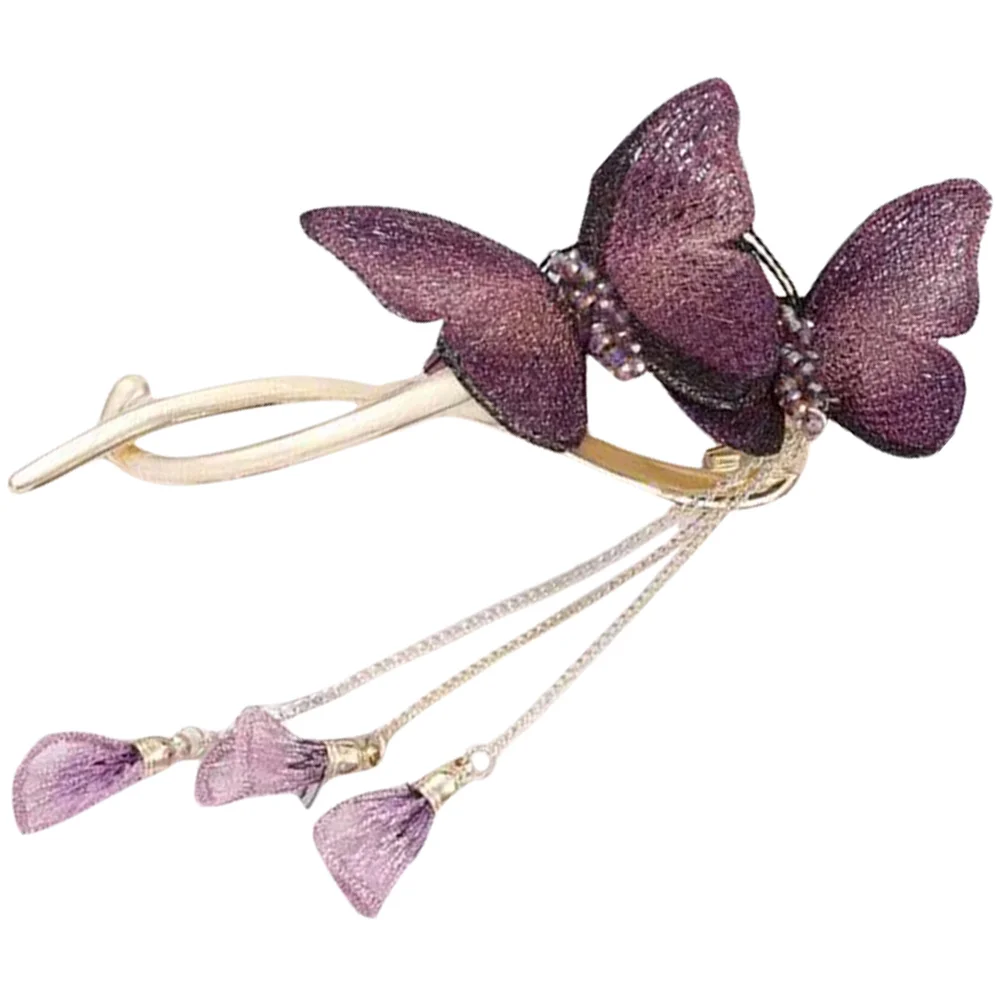 Double Butterfly Clip Metal Tassel Hairpin For Women Rhinestone Hair Clips Thick Hair Styling Accessories Wedding Fairy
Double Butterfly Clip Metal Tassel Hairpin For Women Rhinestone Hair Clips Thick Hair Styling Accessories Wedding Fairy