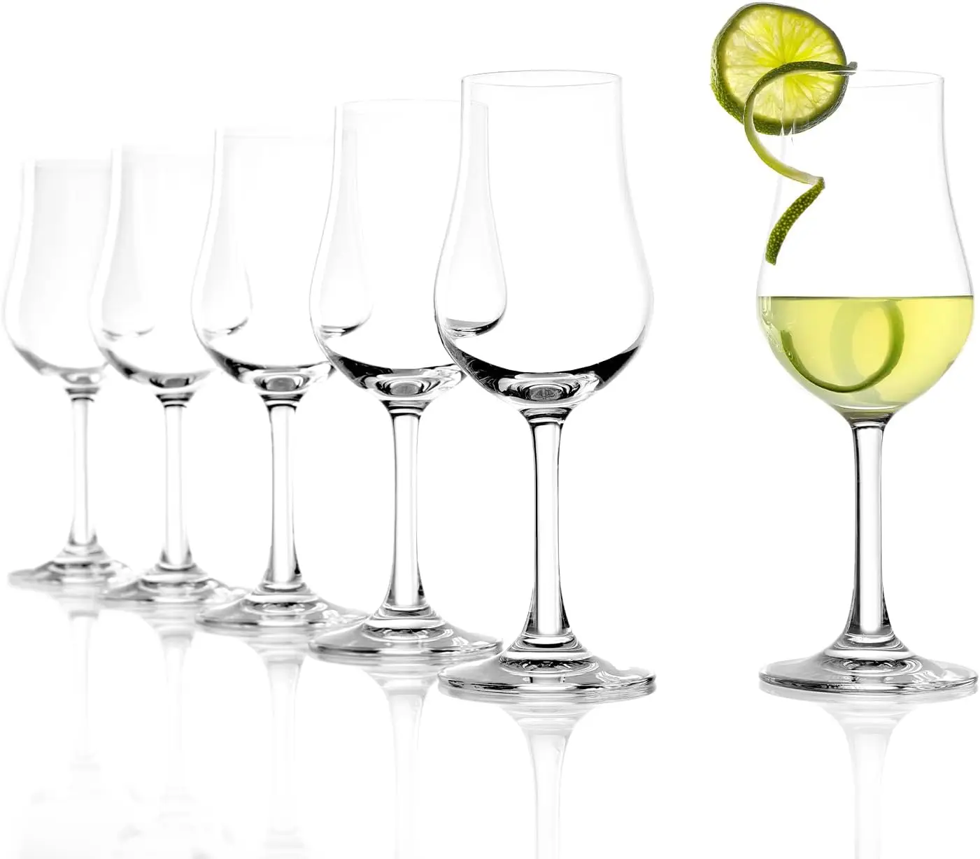 6-Pack Tulip-Shaped Brandy Glasses, Dishwasher Safe, 6.25 oz, Durable Lead-Free Crystal
6-Pack Tulip-Shaped Brandy Glasses, Dishwasher Safe, 6.25 oz, Durable Lead-Free Crystal