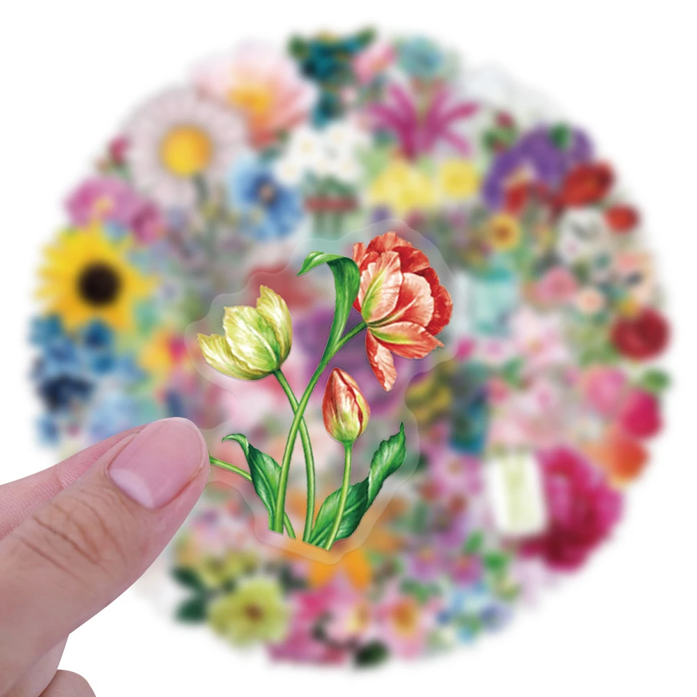 10/30/60pcs Creative Color Flowers Graffiti Stickers Aesthetic Plant Transparent Decals Suitcase Helmet Phone Cute Sticker Decor
10/30/60pcs Creative Color Flowers Graffiti Stickers Aesthetic Plant Transparent Decals Suitcase Helmet Phone Cute Sticker Decor