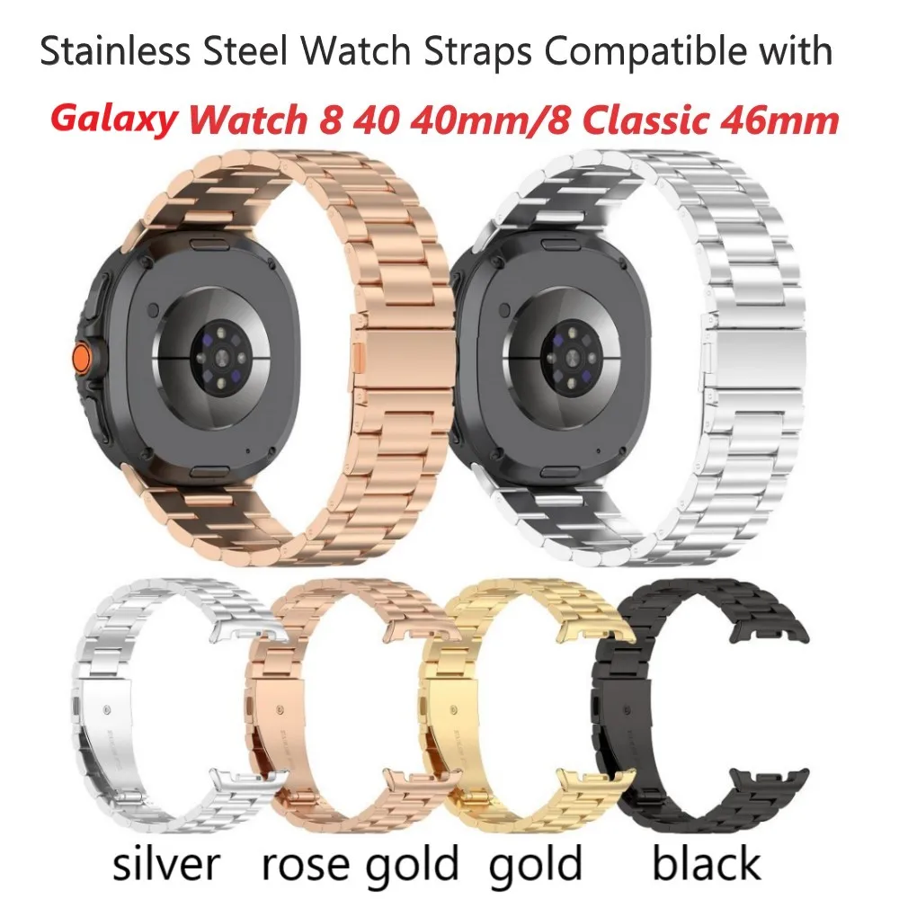 Stainless Steel Watch Straps for Galaxy Watch 8 8 Classic Watchband Replacements Galaxy Watch 8 40mm 44mm 8 Classic 46mm Correas
Stainless Steel Watch Straps for Galaxy Watch 8 8 Classic Watchband Replacements Galaxy Watch 8 40mm 44mm 8 Classic 46mm Correas