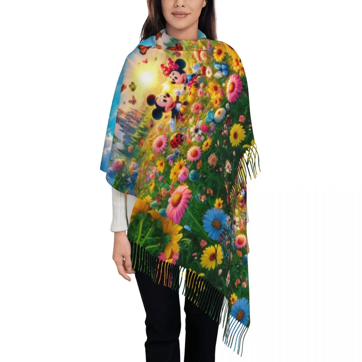 Custom Mickey Mouse Scarf Wrap Women Long Winter Fall Warm Tassel Shawl Unisex Scarves
Custom Mickey Mouse Scarf Wrap Women Long Winter Fall Warm Tassel Shawl Unisex Scarves