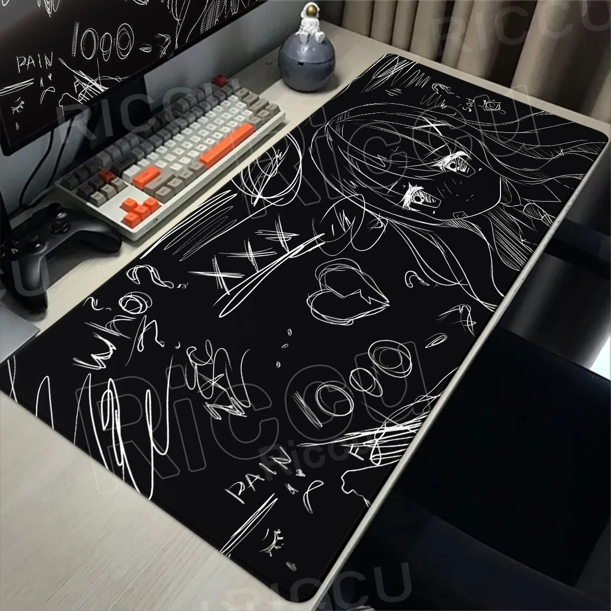 Black Anime Mouse Mat Cute Girl Mousepad Gaming Mat Gamer PC Accessories XXL Keyboard Pad Art Table Rug Office Extended Mousemat
Black Anime Mouse Mat Cute Girl Mousepad Gaming Mat Gamer PC Accessories XXL Keyboard Pad Art Table Rug Office Extended Mousemat