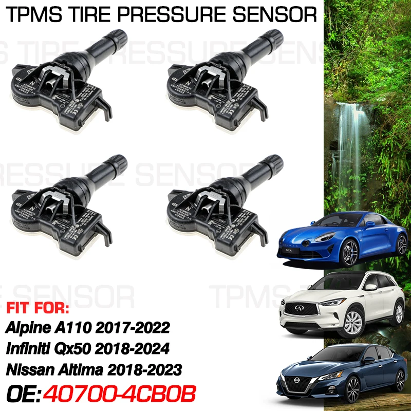 433 MHz Car Tire Pressure Monitor For Nissan Altima L34 2018-2023 Infiniti QX50 QX55 2018-2024 Alpine A110 2017-2022 40700-4CB0B
433 MHz Car Tire Pressure Monitor For Nissan Altima L34 2018-2023 Infiniti QX50 QX55 2018-2024 Alpine A110 2017-2022 40700-4CB0B