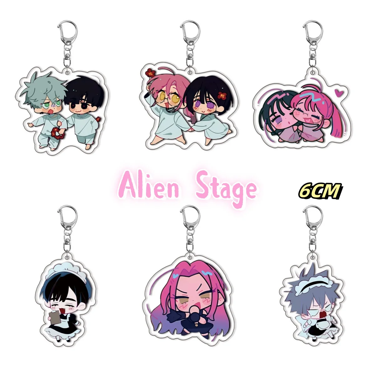 6CM Alien Stage Acrylic Keychain Jewelry Campus Related Products Cultural Creativity Friends Gift Bag Charms Souvenir Girls
6CM Alien Stage Acrylic Keychain Jewelry Campus Related Products Cultural Creativity Friends Gift Bag Charms Souvenir Girls