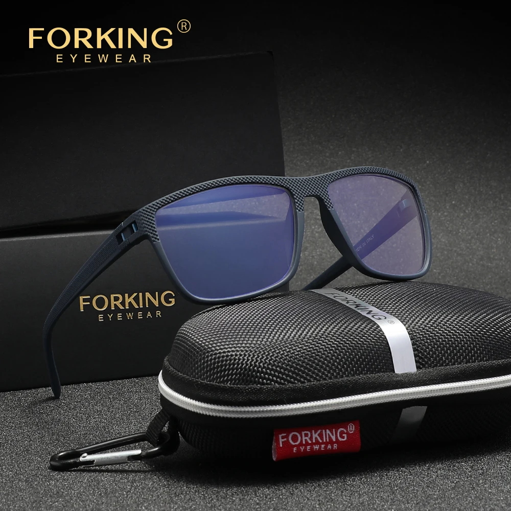 FORKING Anti-Blue Ray Glasses Men/Women Thin Frame Alloy Eyeglasses Transparent Lens Computer Blue Ray Blocking Eyewear
FORKING Anti-Blue Ray Glasses Men/Women Thin Frame Alloy Eyeglasses Transparent Lens Computer Blue Ray Blocking Eyewear
