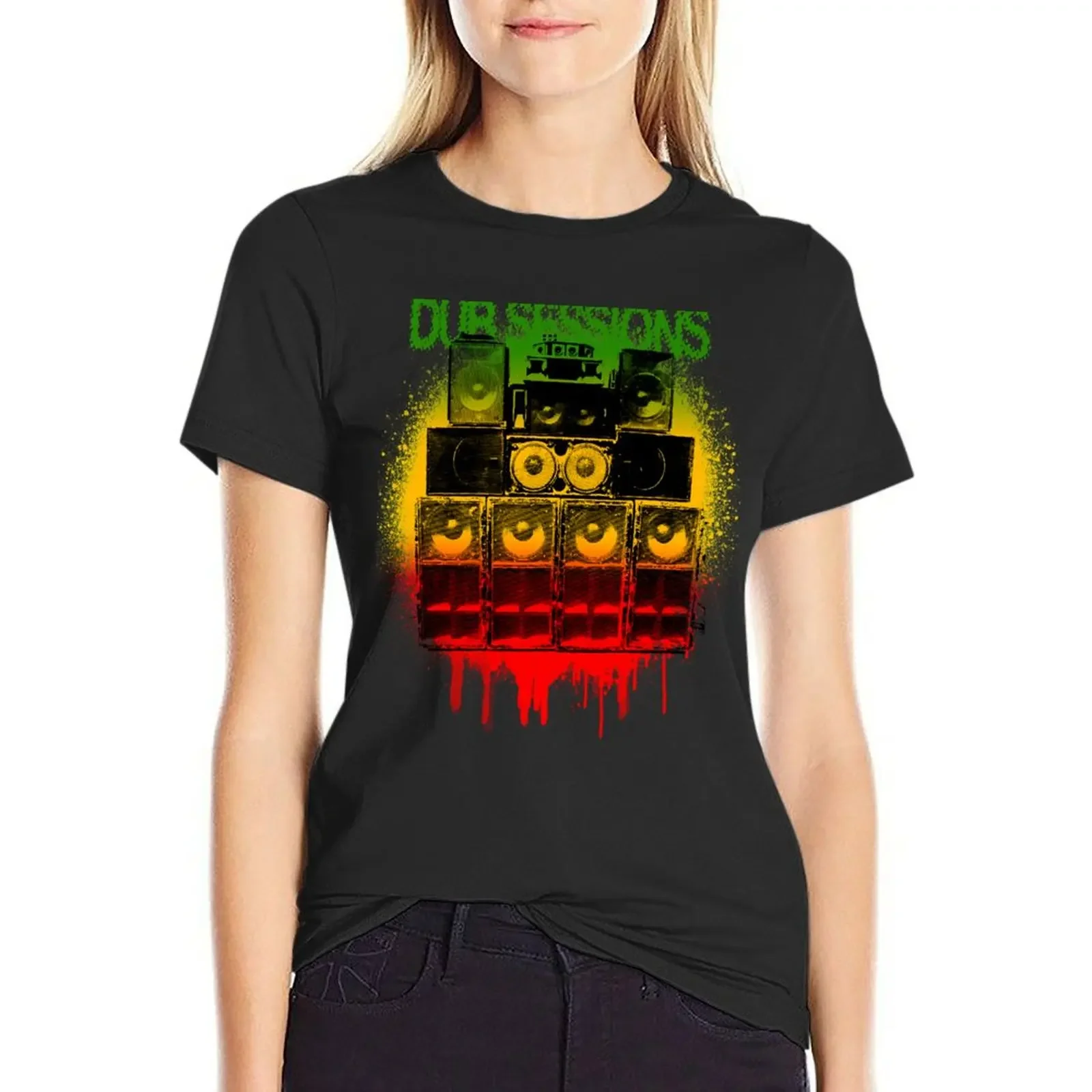 Dub Sessions T-Shirt graphics plus size tops Short sleeve tee white t-shirt dress for Women sexy
Dub Sessions T-Shirt graphics plus size tops Short sleeve tee white t-shirt dress for Women sexy