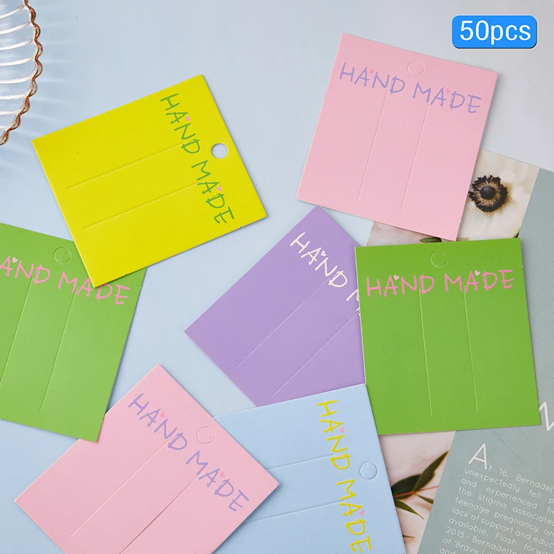 50Pcs Colorful Cardboard Jewelry Packaging Bag Card Paper Hair Clip Jewelry Display Card DIY Hair Accessories Packaging Card
50Pcs Colorful Cardboard Jewelry Packaging Bag Card Paper Hair Clip Jewelry Display Card DIY Hair Accessories Packaging Card