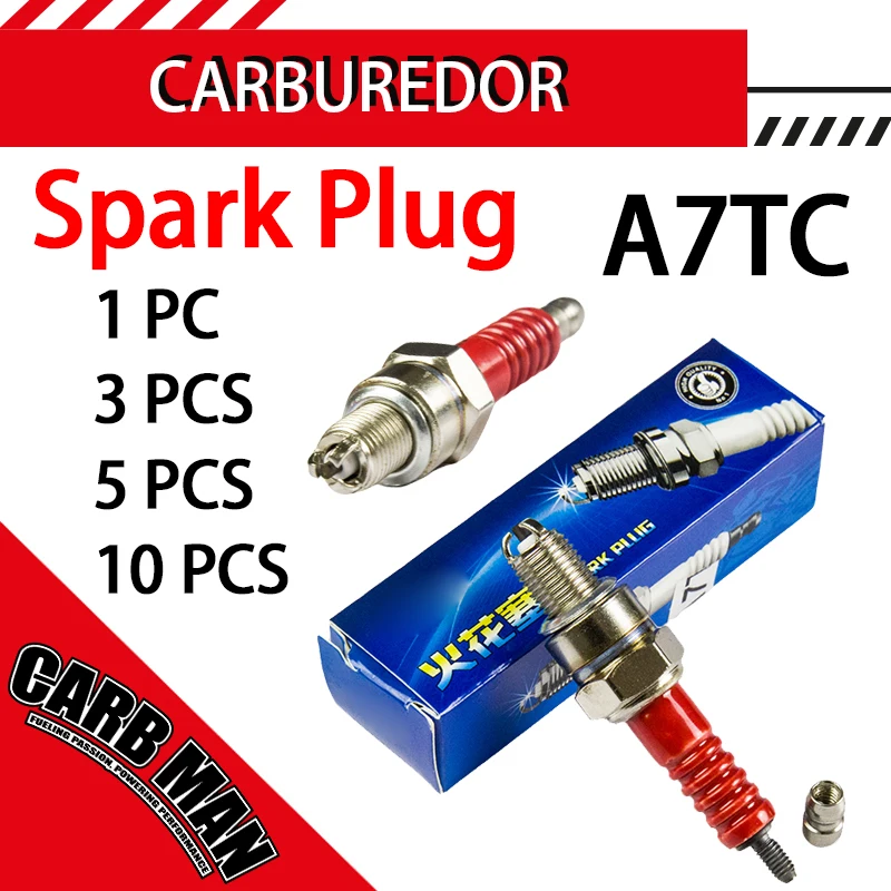 10mm A7TC Motorcycle Spark Plug For Honda GY6 125 PD24J 110 125 150CC ATV Scooter Dirt Bike Go Kart
10mm A7TC Motorcycle Spark Plug For Honda GY6 125 PD24J 110 125 150CC ATV Scooter Dirt Bike Go Kart