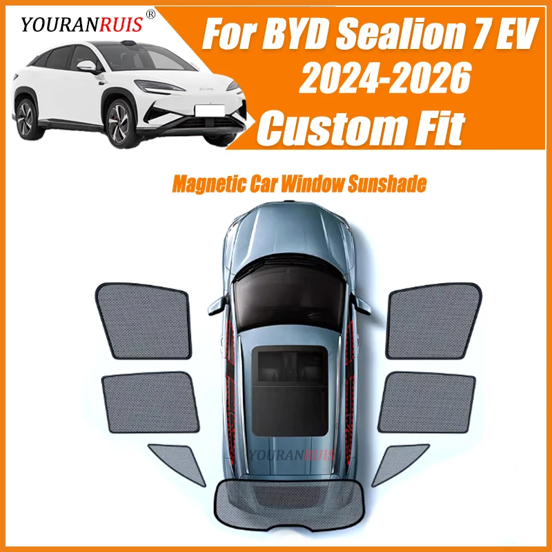 Sun Shades For BYD Sealion 7 EV 2024- 2026 Sunshades Magnetic Privacy Protection Mesh Visor Curtains Windows Auto Accessories
Sun Shades For BYD Sealion 7 EV 2024- 2026 Sunshades Magnetic Privacy Protection Mesh Visor Curtains Windows Auto Accessories