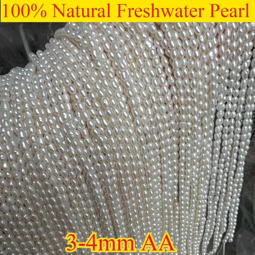 3-4mm AA Brilliant Natural Pearl Rice Shaped Isolated Loose Fine Bead Women Gift Jewelry Make DIY Necklace Bracelet Accessories
3-4mm AA Brilliant Natural Pearl Rice Shaped Isolated Loose Fine Bead Women Gift Jewelry Make DIY Necklace Bracelet Accessories
